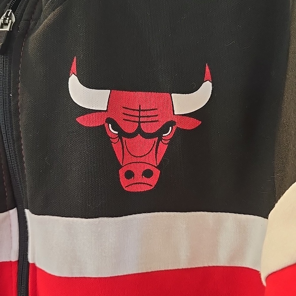NBA Full-zip Chicago Bulls Track Jacket‎ Retro Chicago Bulls Spellout Size S - Picture 6 of 16